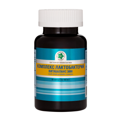 Комплекс лактобактерий Витабаланс 3000, 60 капс.